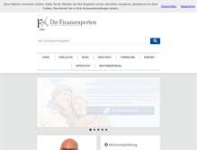 Tablet Screenshot of diefinanzexperten.com